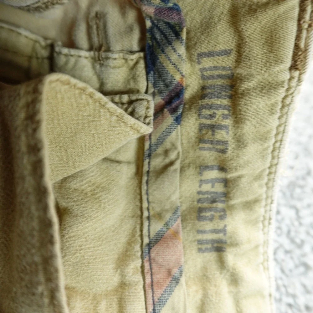 American Eagle Shorts Mens 30 Beige Brown Bermuda Chino Preppy Casual Grunge Y2K